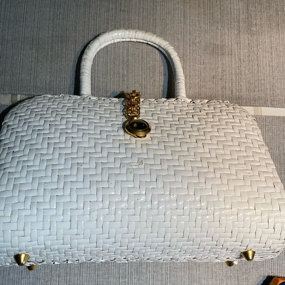 Never used white purse. Vanessa purse